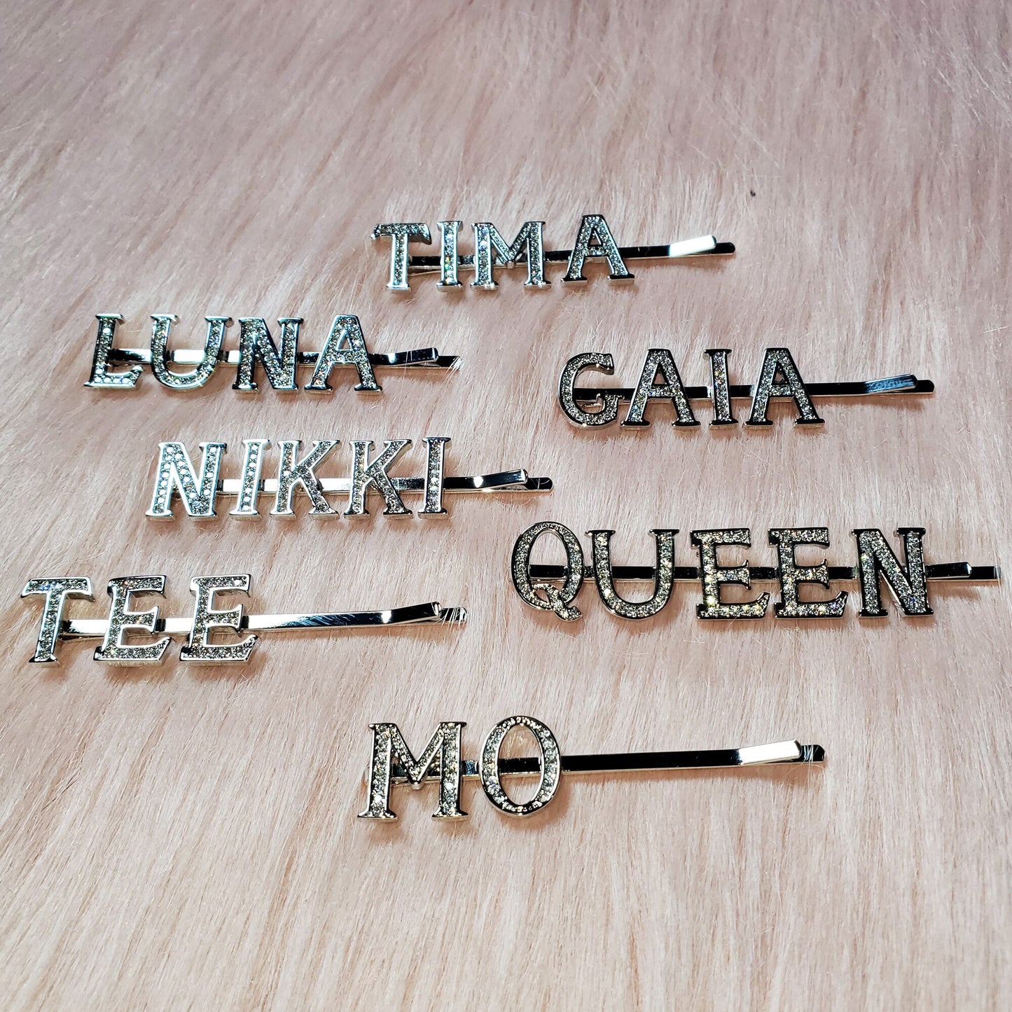 Custom Hair Clips Gold Filled Letters Name Hair Pins Personilized