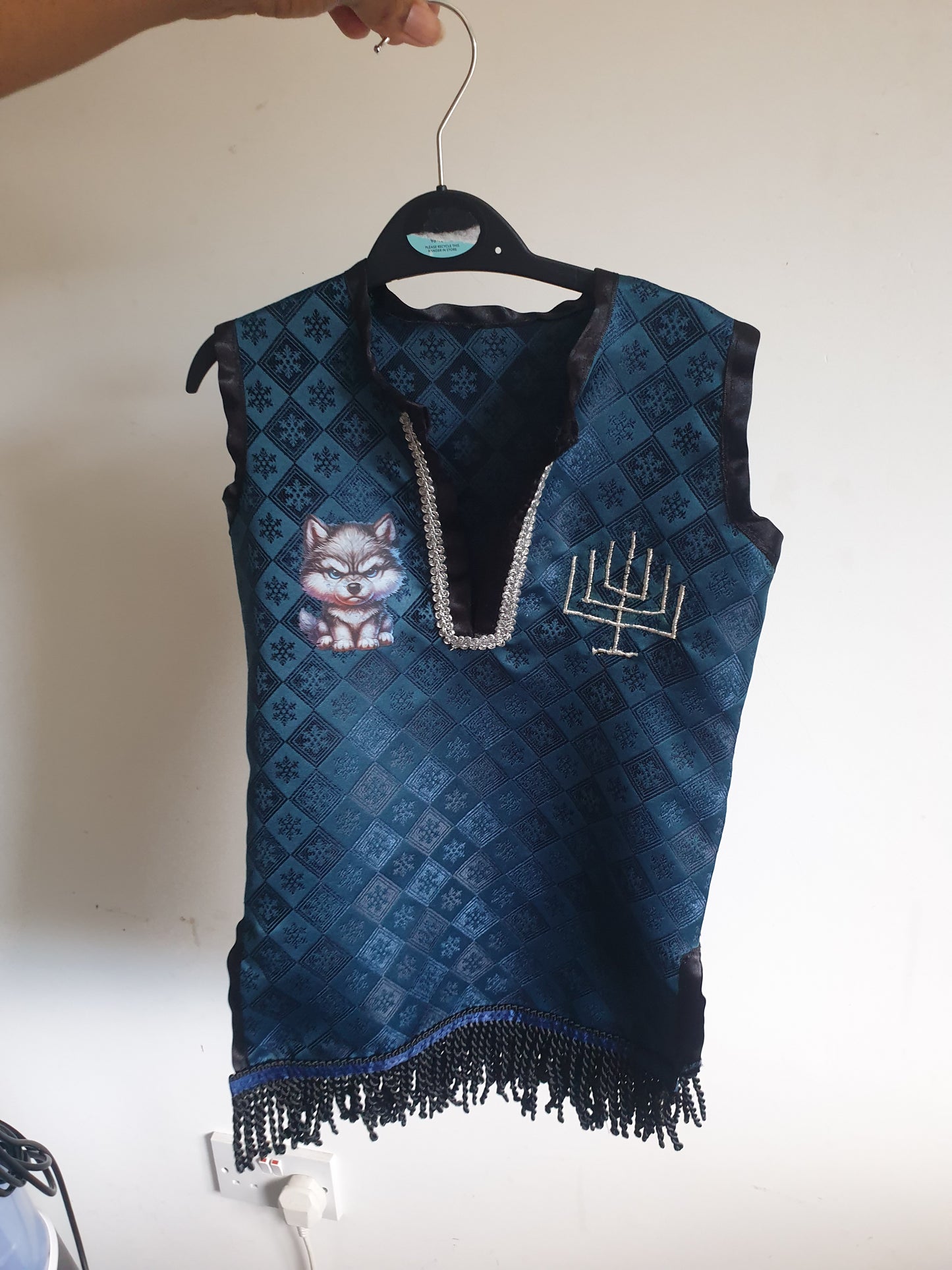 Royal Seed Mens Handmade Vesture Over vest Menorah Tribe