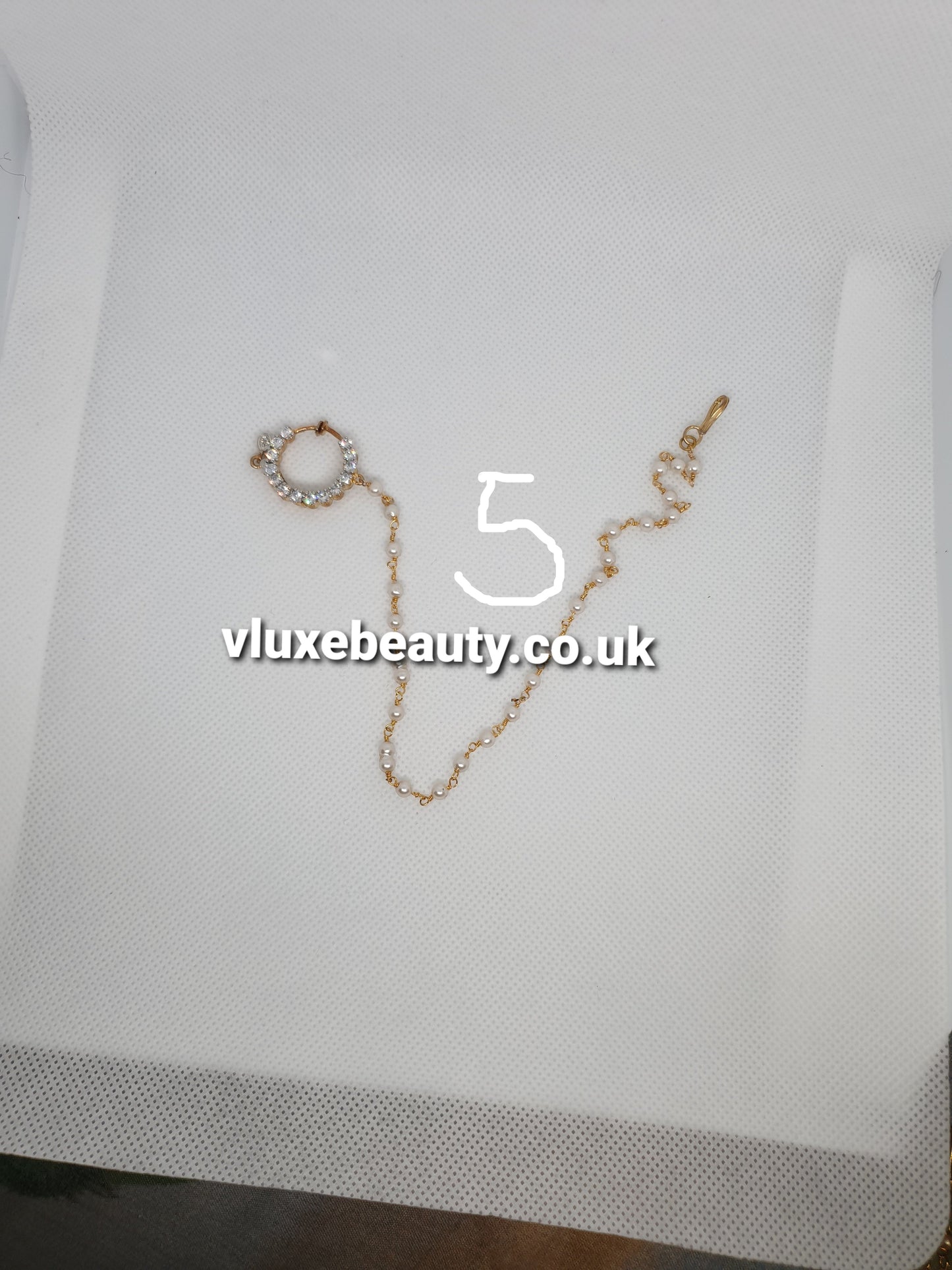 Nose Clip with Chain Fake no piercing required