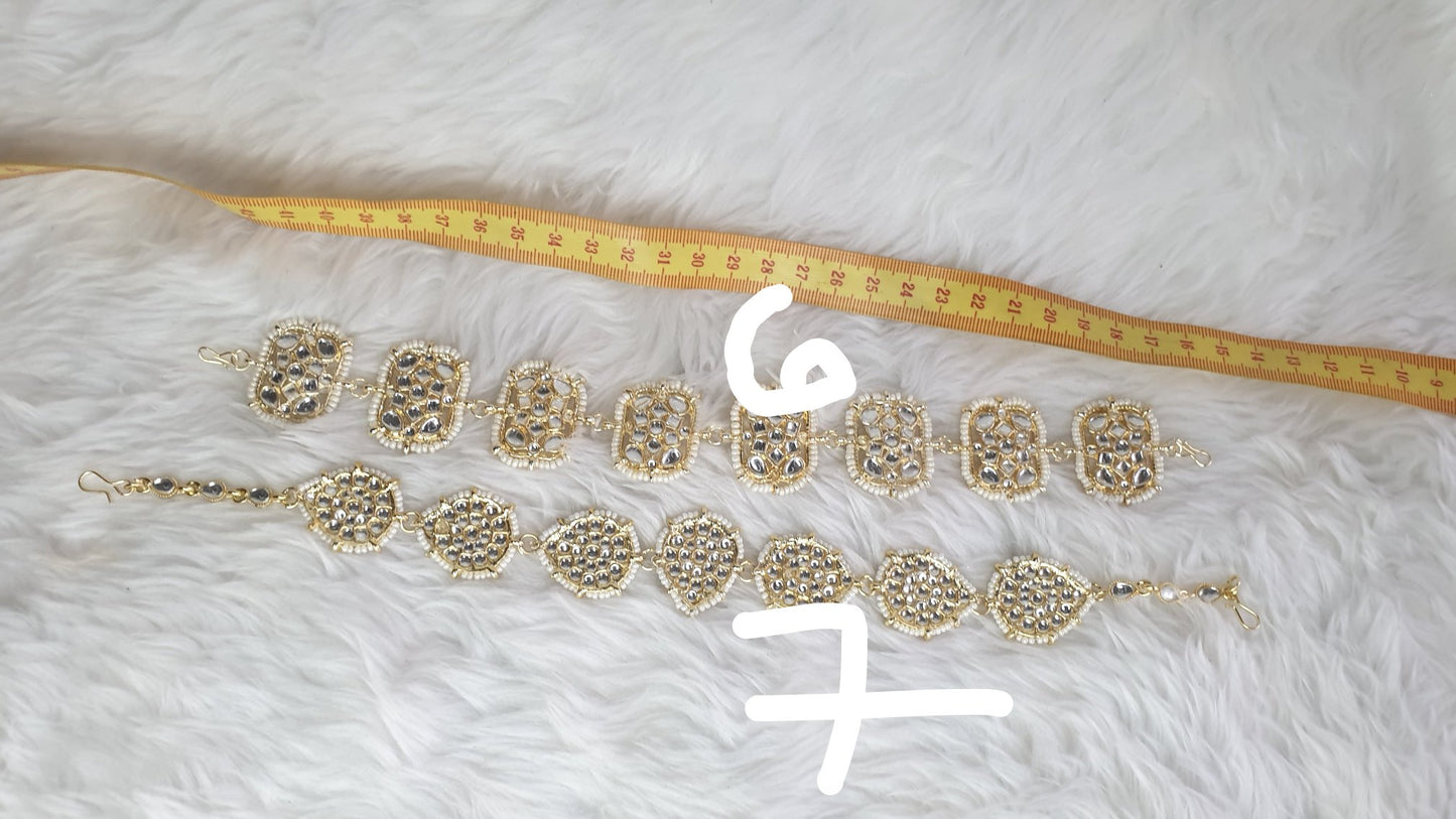 New Design Tribal beads mirror Head forehead Chains clip