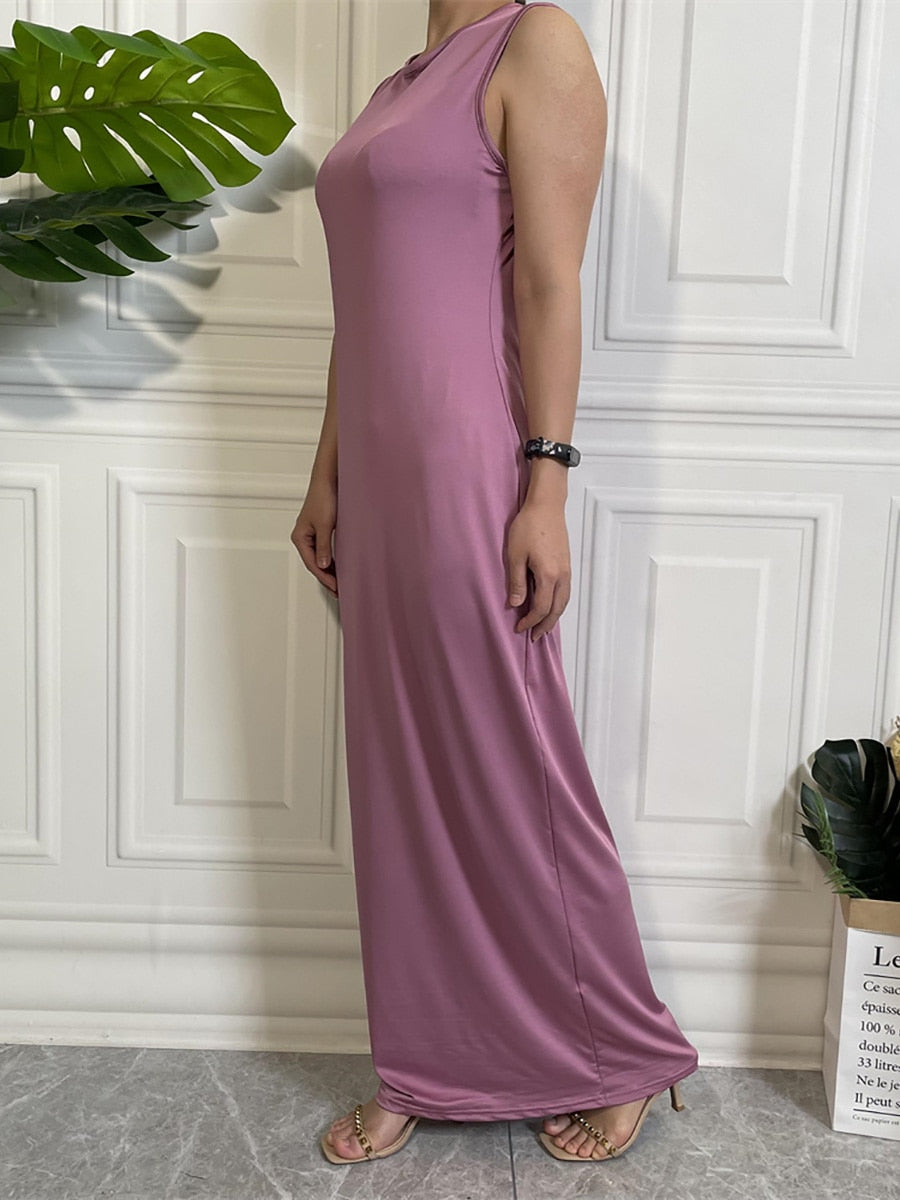 Long Under Garment slip petticoat arm short sleeves