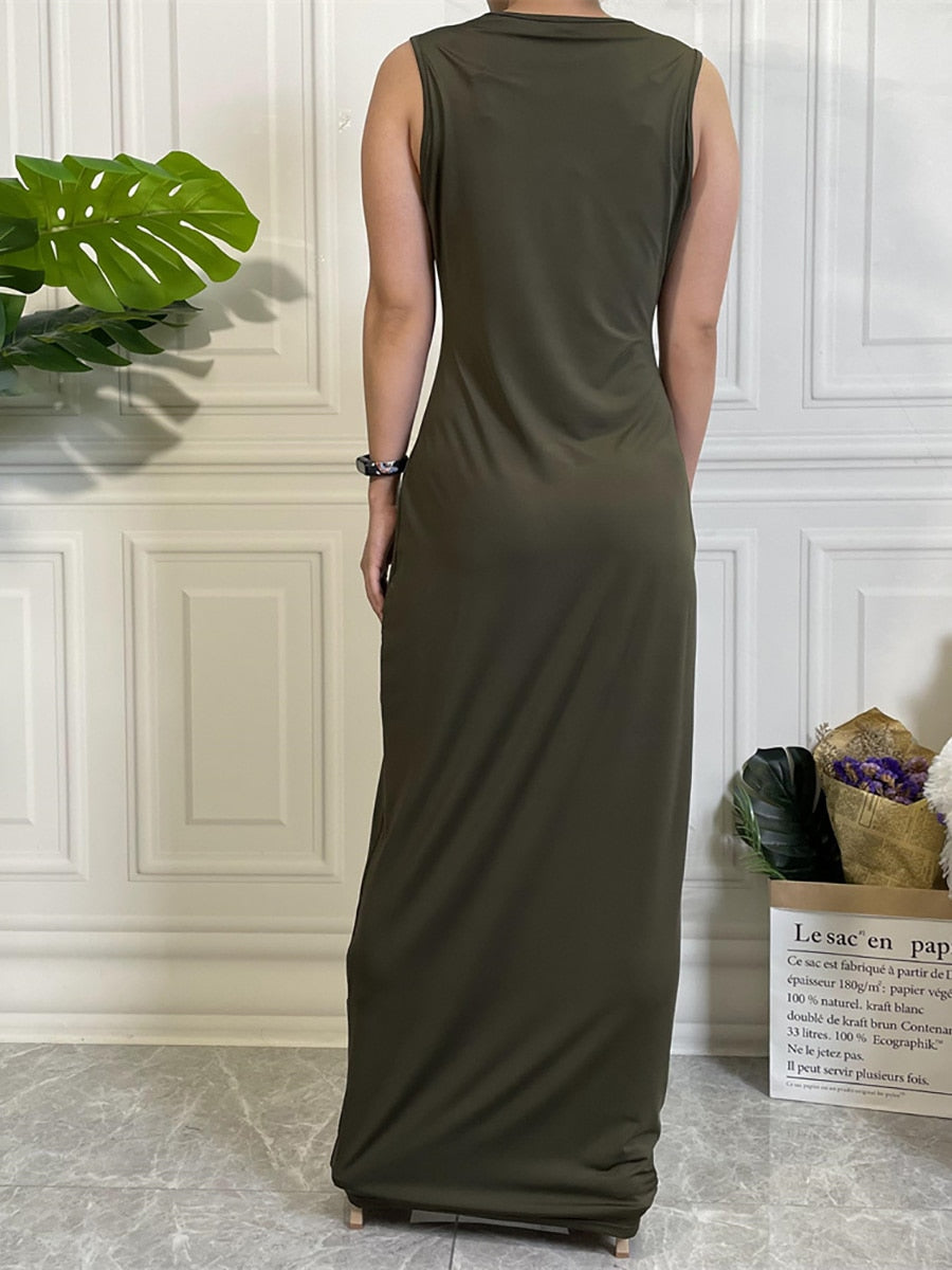 Long Under Garment slip petticoat arm short sleeves