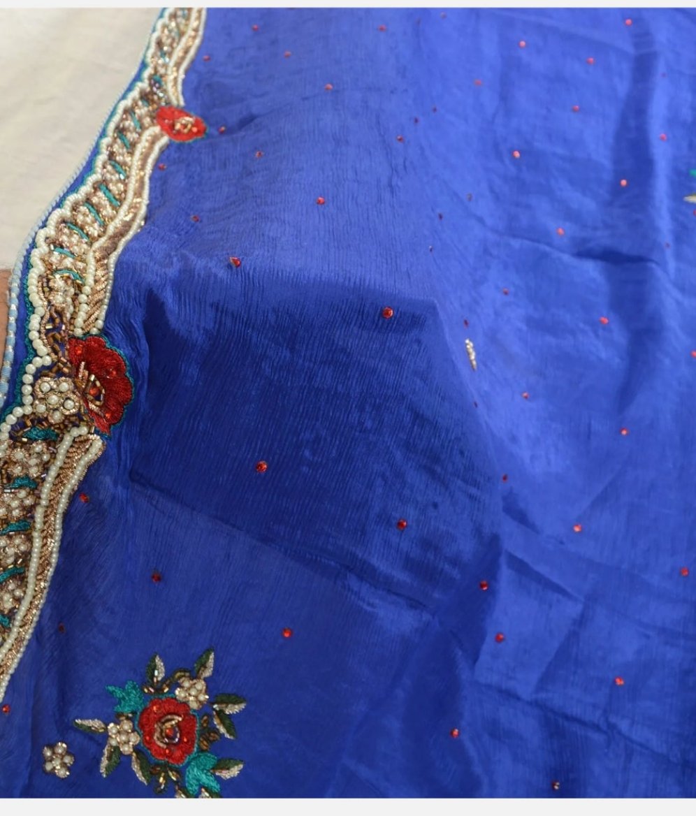 Royal Blue HandMade 100% Fabric