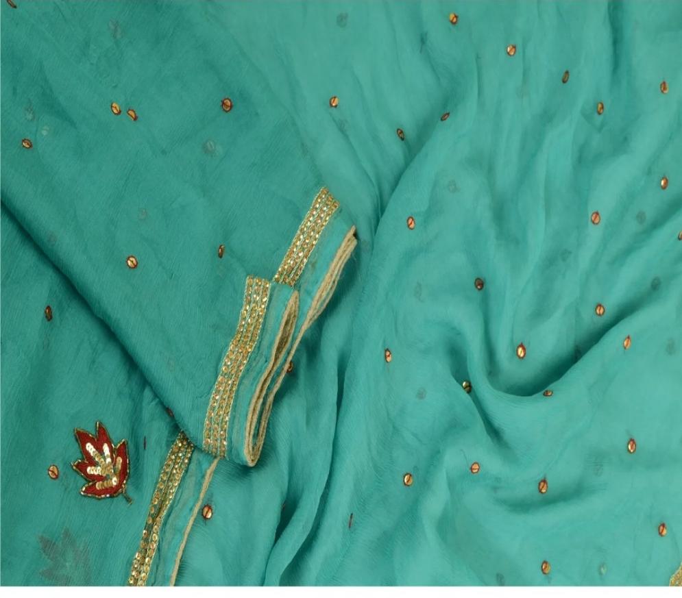 Turquoise Headwrap Veil