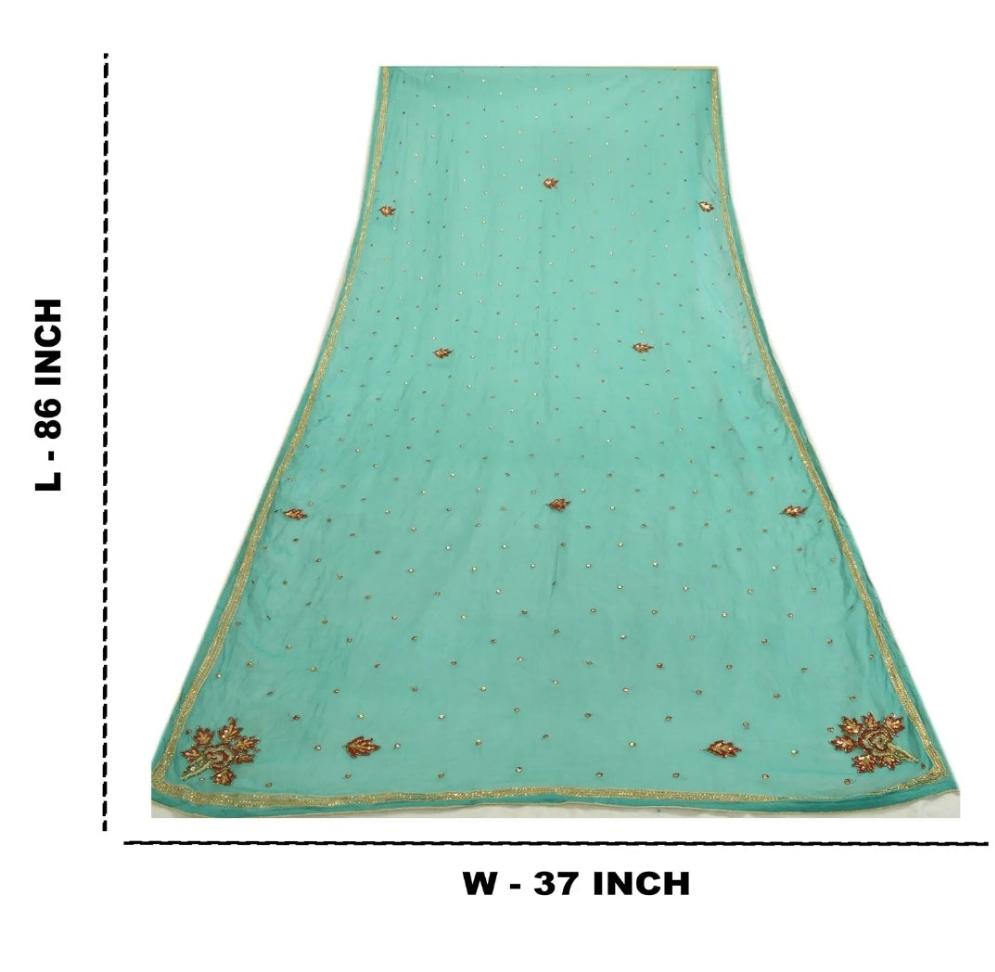 Turquoise Headwrap Veil