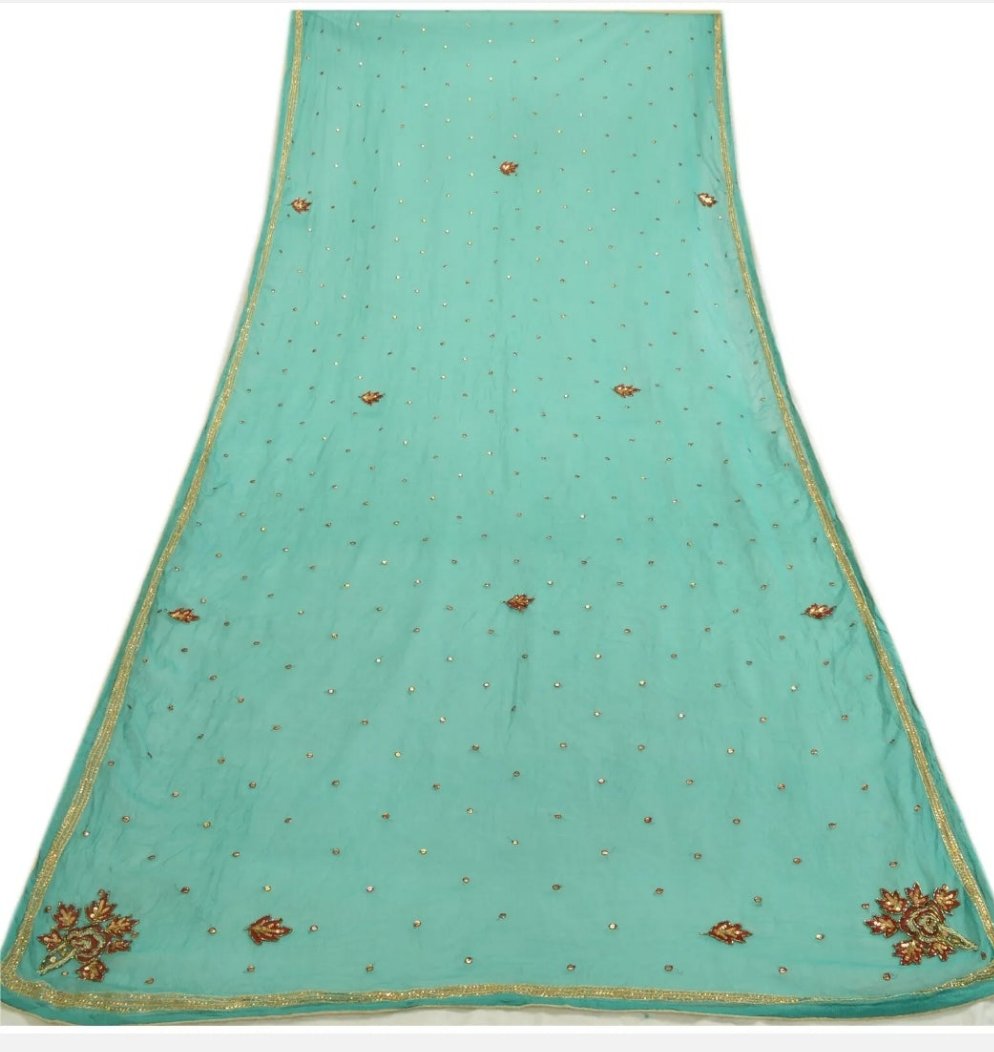 Turquoise Headwrap Veil