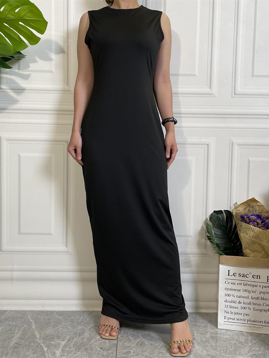 Long Under Garment slip petticoat arm short sleeves