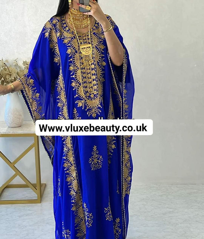 Embroided Bead Border Kaftan Collection S2