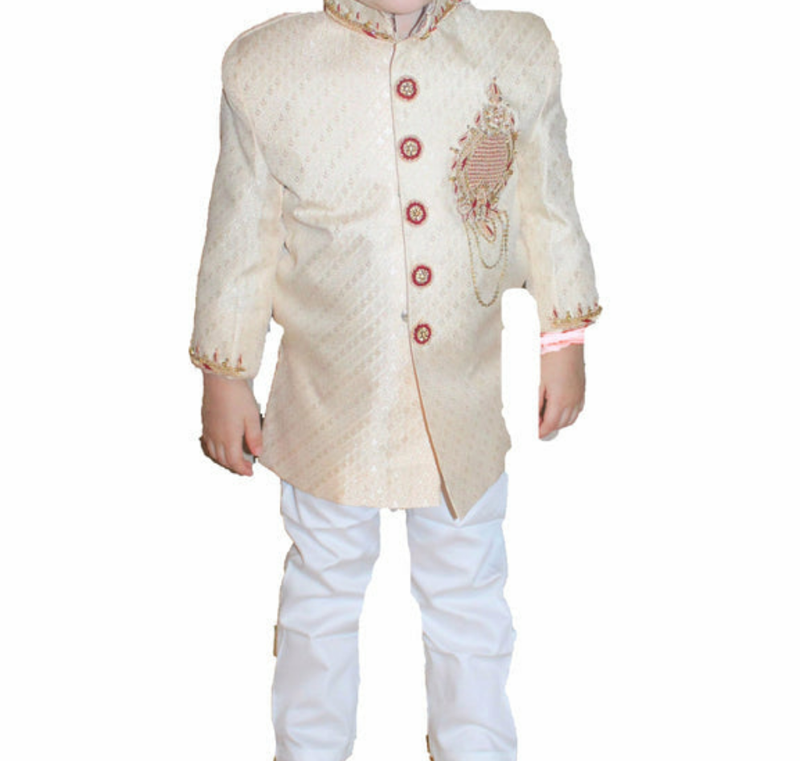 100% Hand Embroided Feast Day Groom Wedding Men and boys Shawarni