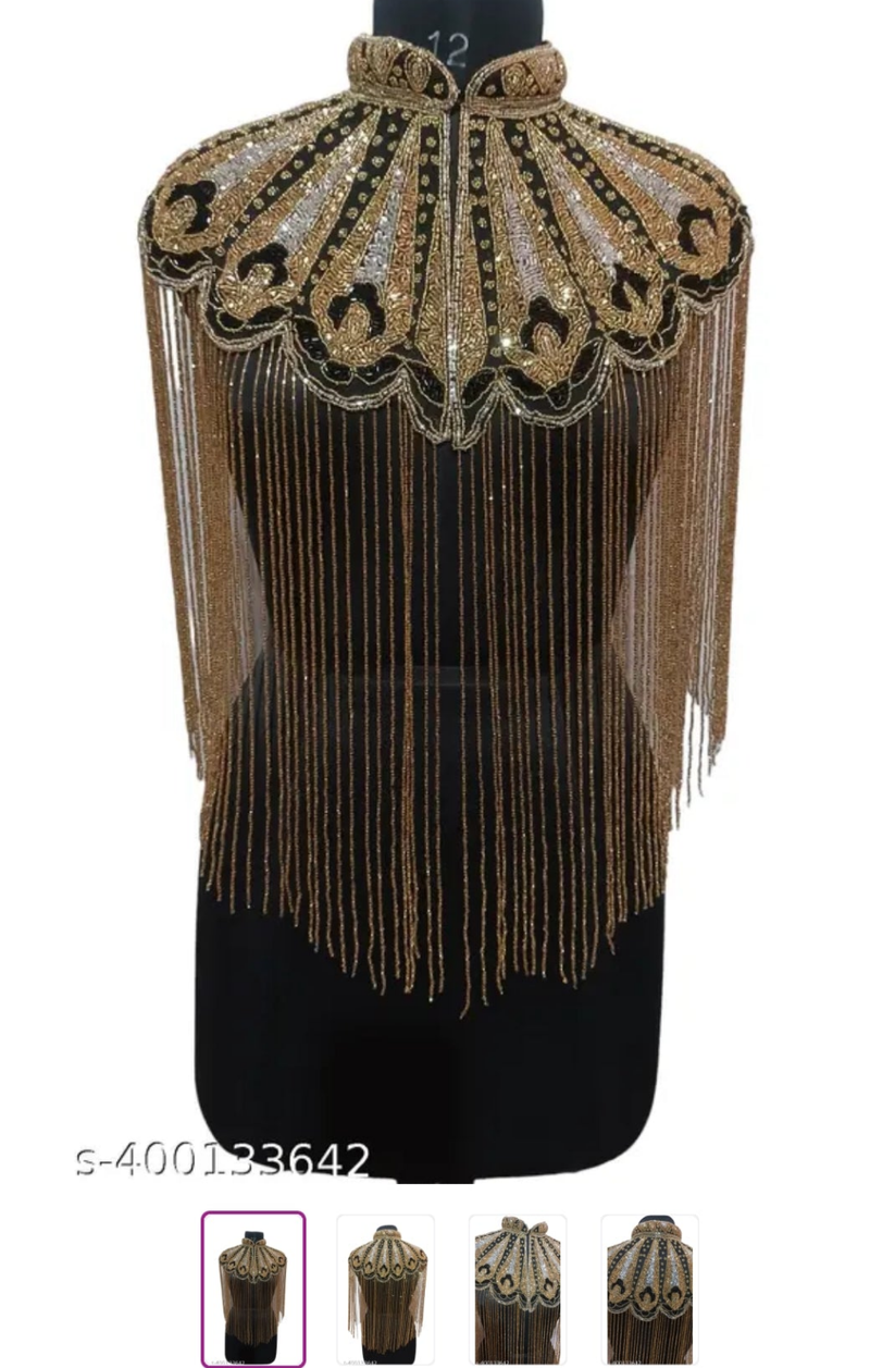 Fringed Tassel Beaded Ponchos