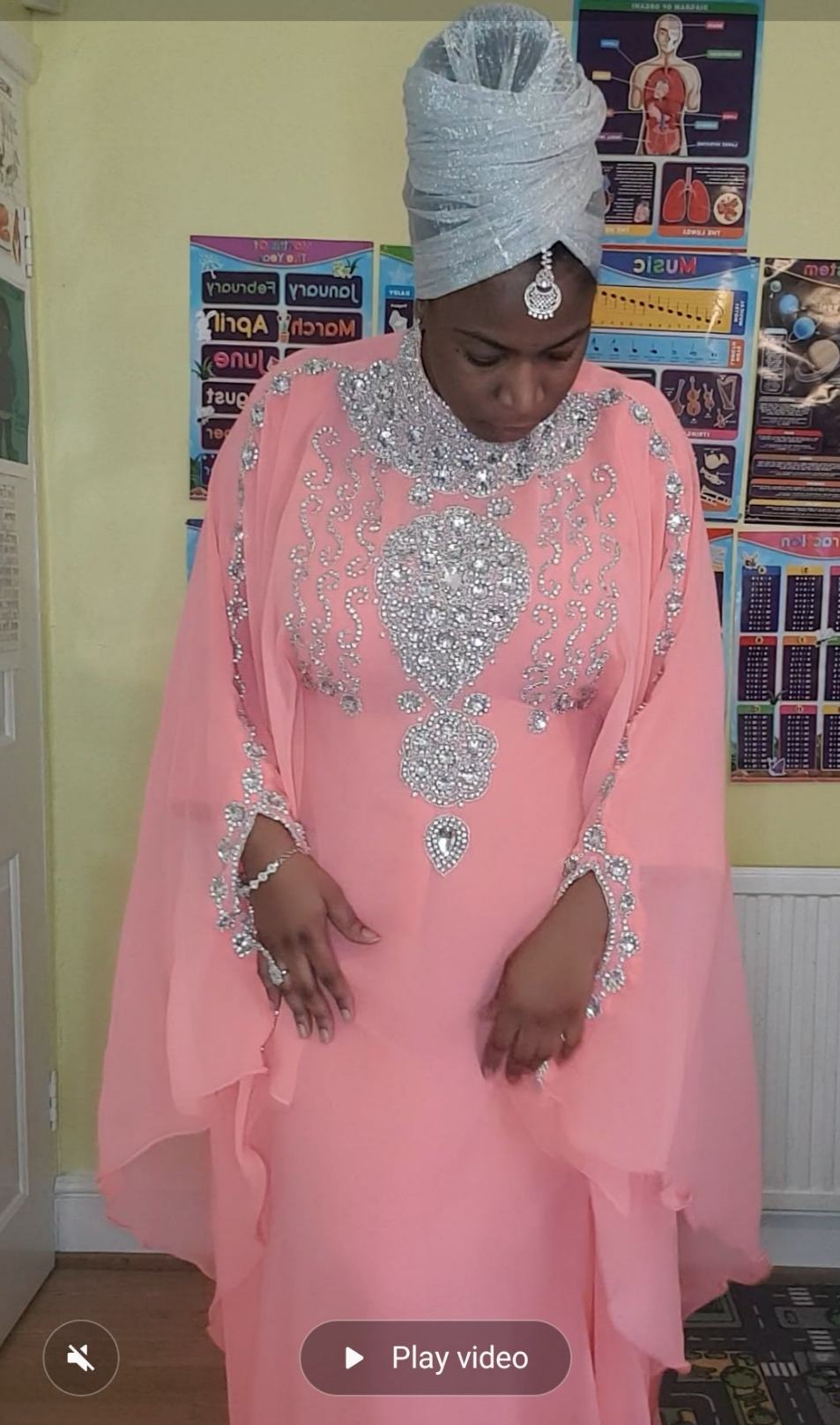 Butterfly Flare Kaftan gown