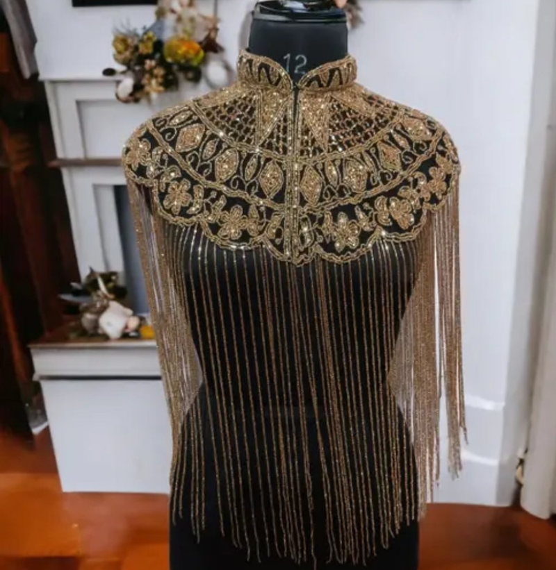 Fringed Tassel Beaded Ponchos