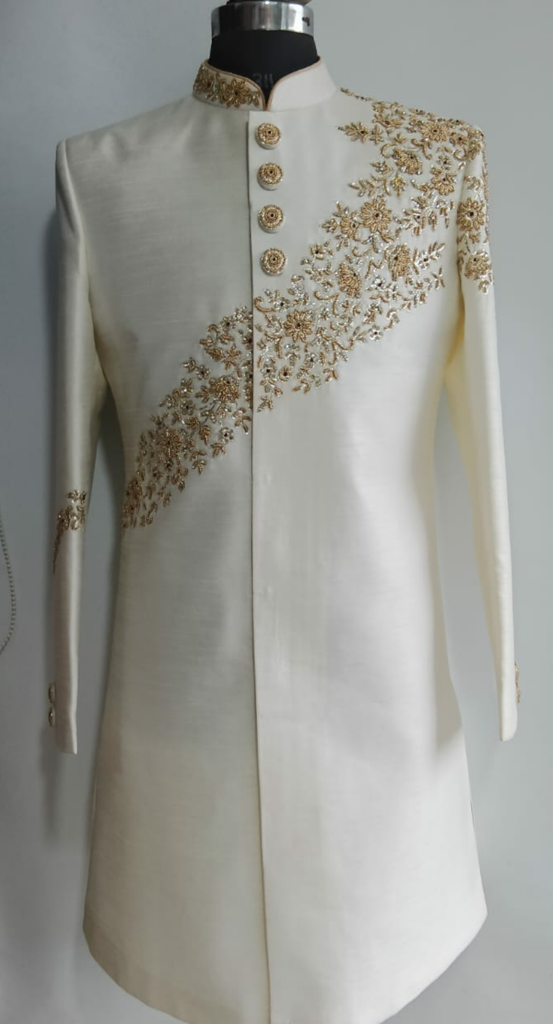 Diamond Bead Embroided Luxe Suit Set Men and boys Tuxe Shawarni