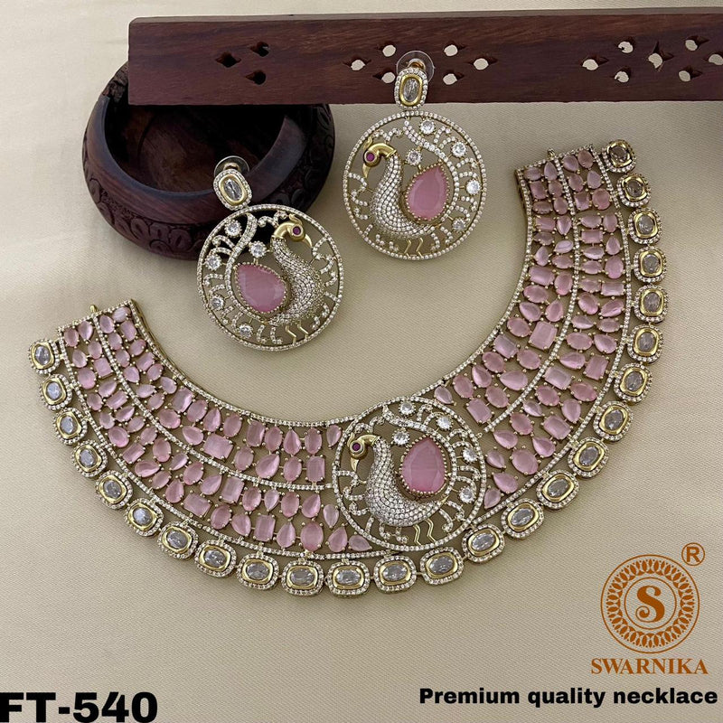 Swan Diamond Necklace set