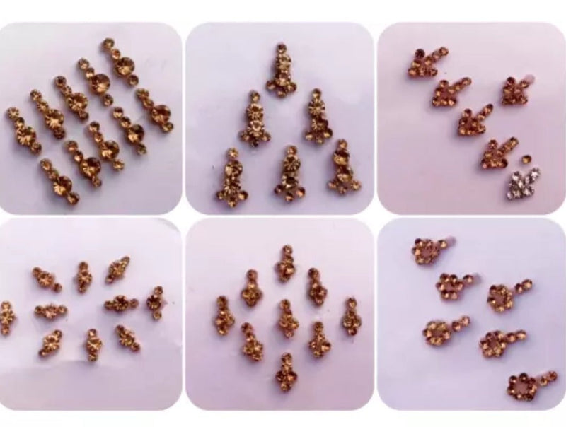 Gold Small Forehead Nose Jewel Sticker