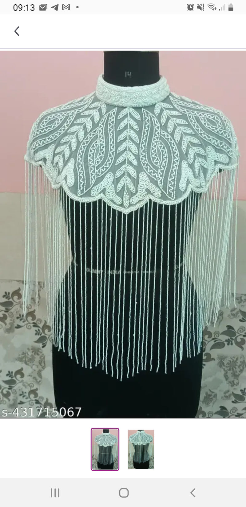 Fringed Tassel Beaded Ponchos