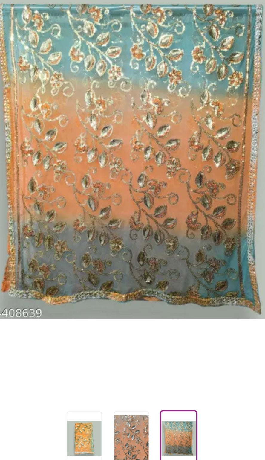 Bling Headwraps Over 10 colours to choose from. Handmade ombré georgette dupattas with sequins, embroidery & heavy borders. Shop unique ethnic styles uk