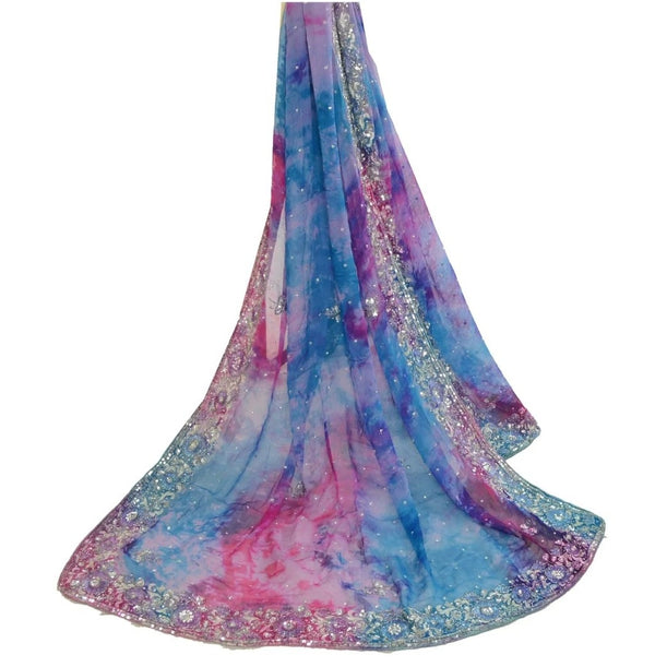 Multi Colour Headwrap Veil Shawl Bride Bridal