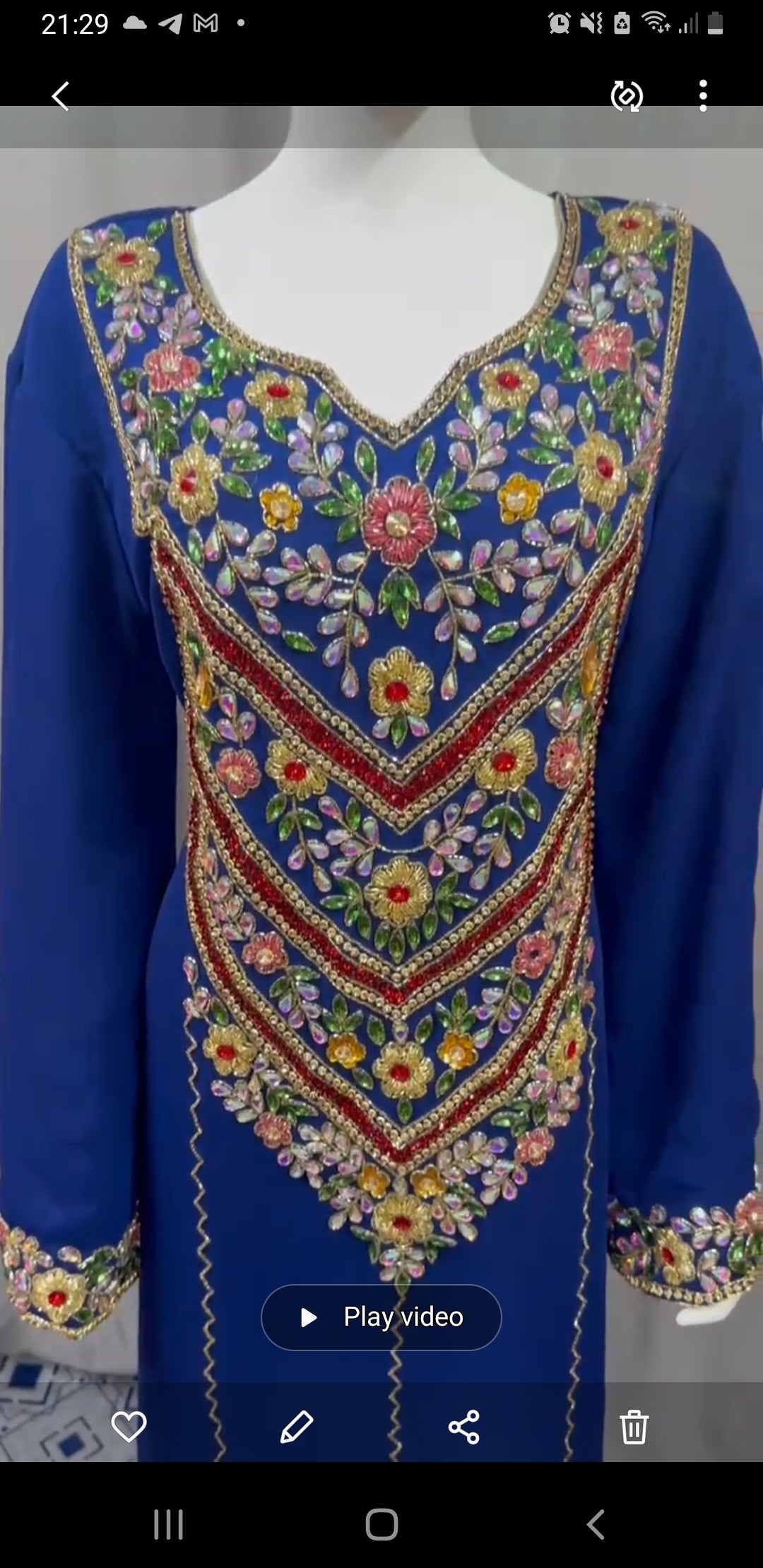 Statement Floral Gown