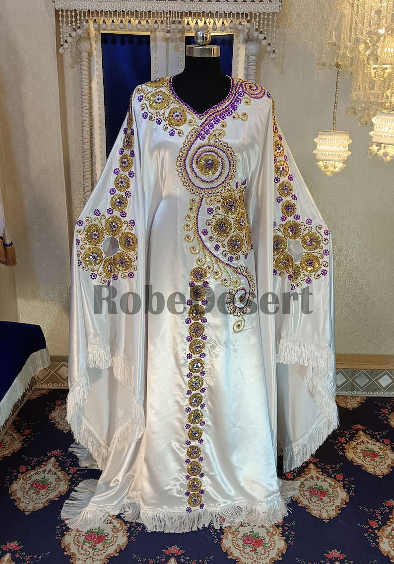 Hannah Elegant tassel gown israelite dress feast day wedding casual