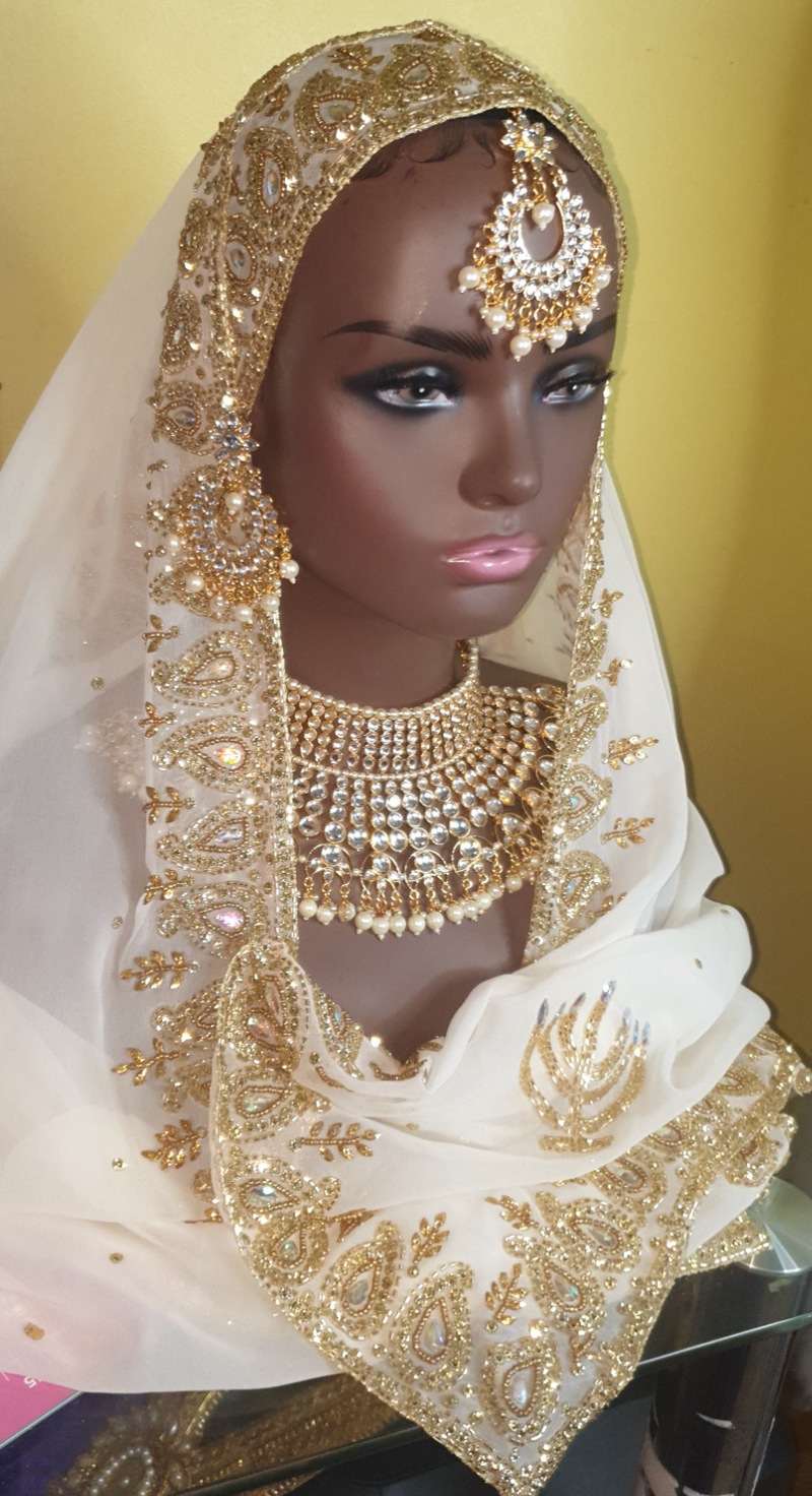 Beaded pearl 3pc Choker Bead Set