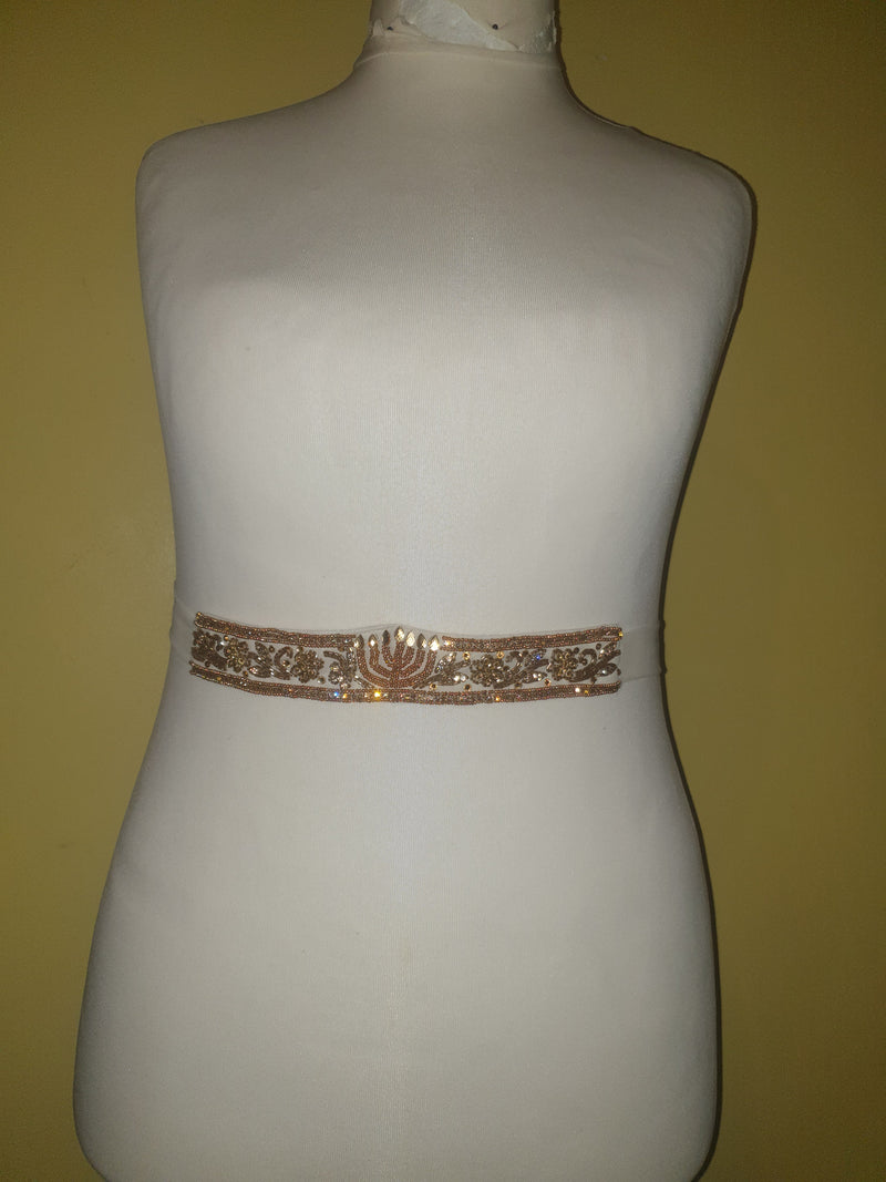 Israelite Menorah HeadBand 12 tribes Belt