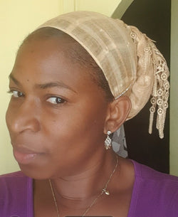 Cotton Tassel Headwrap scarfs / shawls