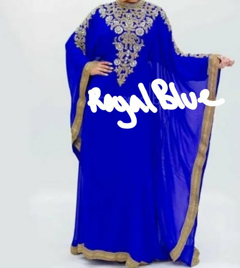 Gold Lining Kaftan Gown