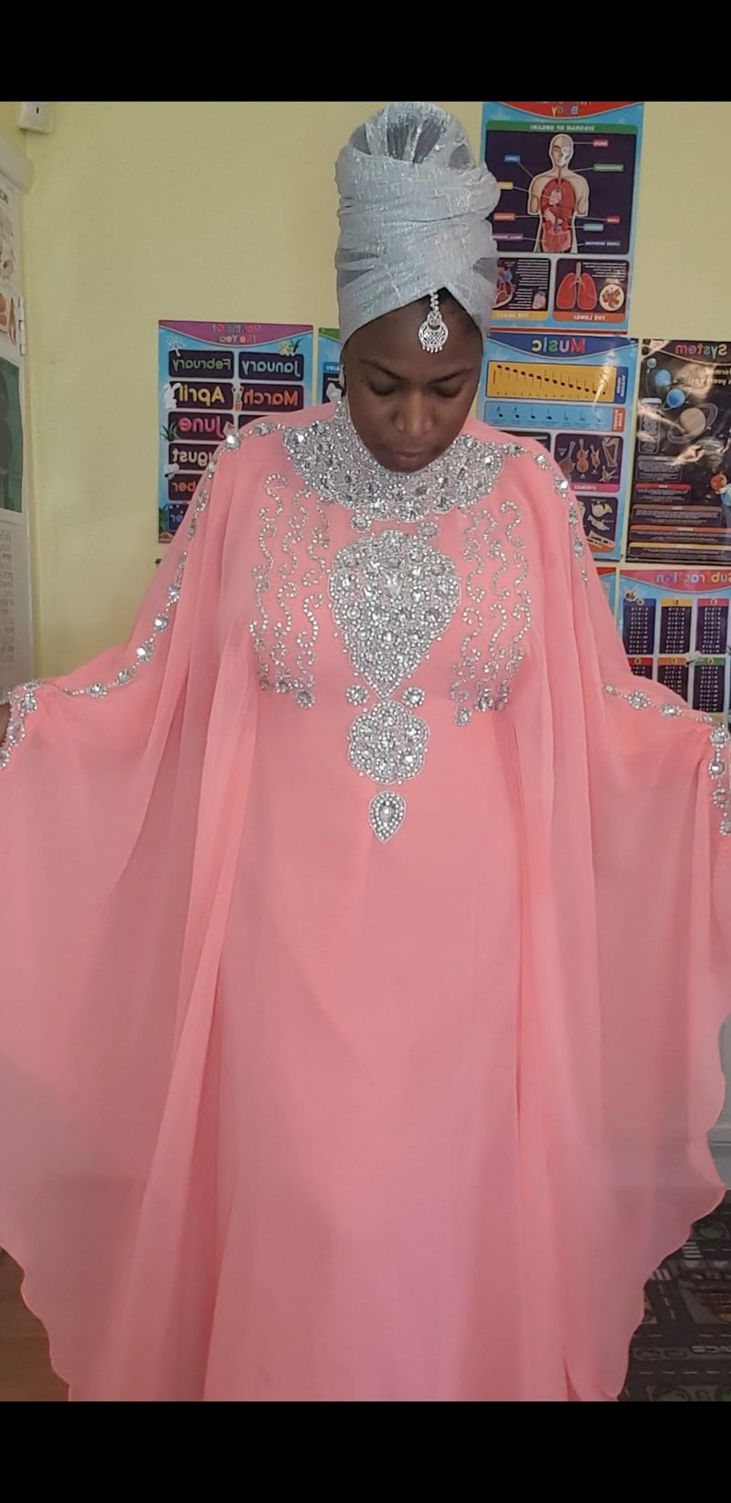 Butterfly Flare Kaftan gown