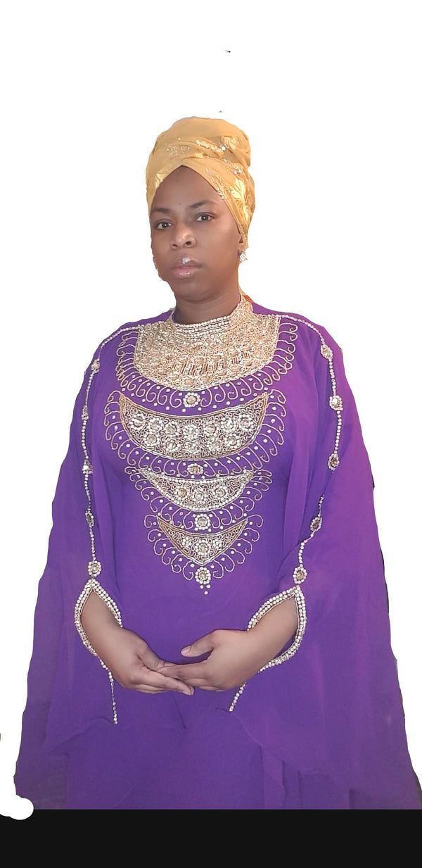 Luxe Collection Tribal neck  Kaftan