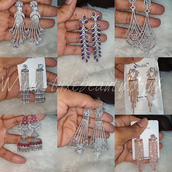 5+ Styles of Crystal Finished Luxury stylish Earrings Collection