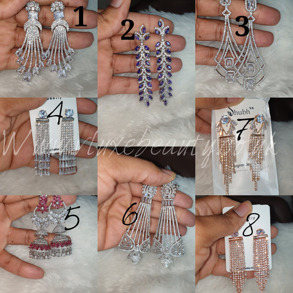 5+ Styles of Crystal Finished Luxury stylish Earrings Collection