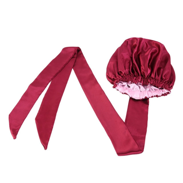 2in1 Satin Lined Bonnets, Bonnetwrap ,headbands Large Size and kids sizes