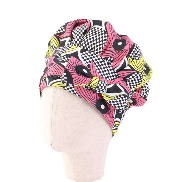 2in1 Satin Lined Bonnets, Bonnetwrap ,headbands Large Size and kids sizes